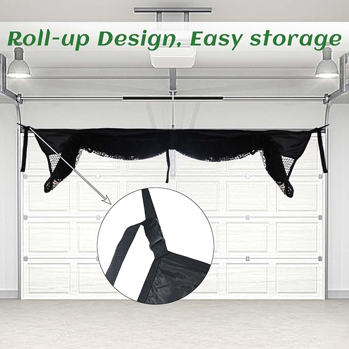 Gagalileo Golf Net for Garage Door with Mat: 10X8FT Roll-Up Design Quick Setup for Backyard & Basement Training Ideal for Beginners & Advanced Golfers