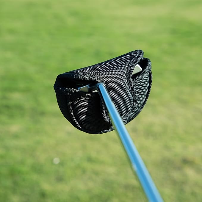 Golf Putter Covers Mallet Putter Headcover with Magnetic Closure Golf Club Cover for Most Brand