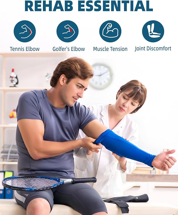 Flex Therapy Bar,Tennis Elbow Therapy Bar, Flexbar for Physical Therapy & Resistance Bar for Golfers Elbow,Tendinitis,Wrist,Forearms Pain, Improve Grip Strength and Relieve Pain