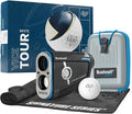 Bushnell Golf Tour Hybrid GPS Laser Rangefinder with Vice Balls | Slope Compensation, Magnetic Mount, Front/Middle/Back Distance, 1300 YD Range, PinSeeker | Signature Series Golf Towel