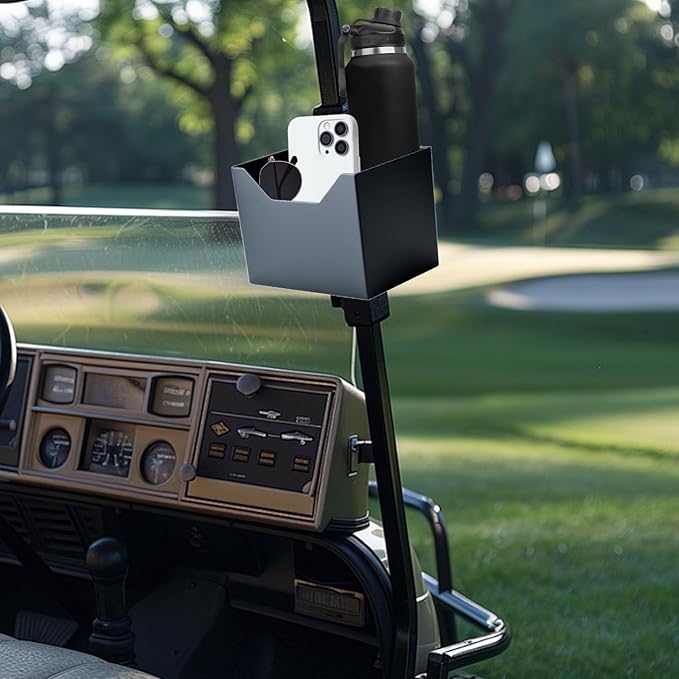 Magnetic Cup Holder, Magnetic Golf Cart Storage Organizer for Golf Cart, Forklifts, Tractors, Trucks, Lawn Mowers, Skid Steers, Buses, Treadmills, Golf Cart Accessories, Metal Surface