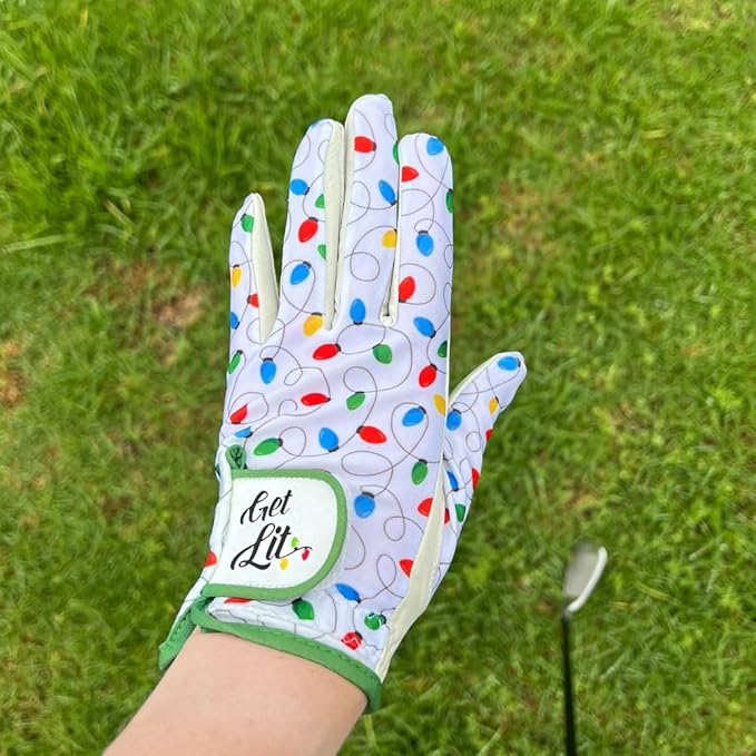 Giggle Golf Women's Golf Glove - Adjustable Strap, Left Hand Gloves for Women