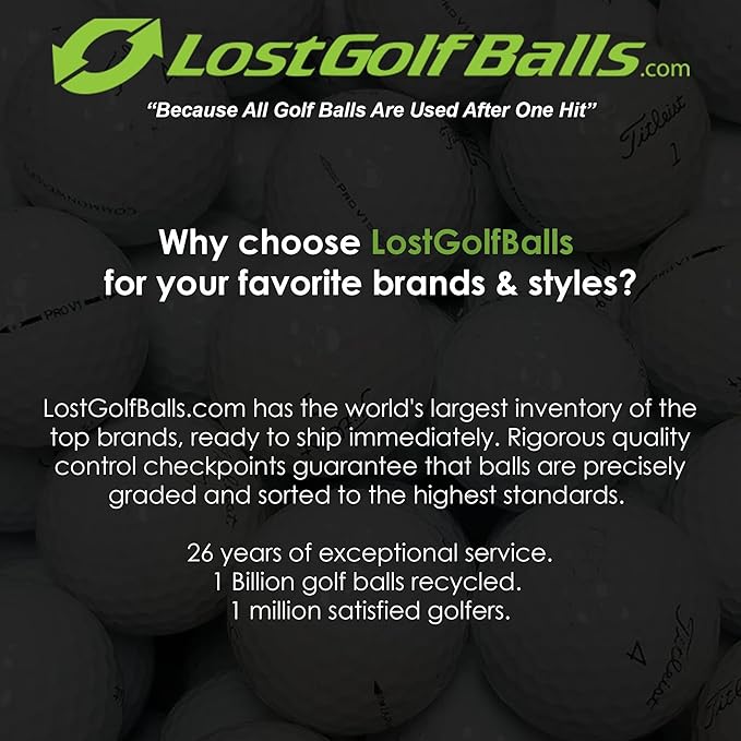 LostGolfBalls - Titleist Pro V1 Golf Balls in Good Condition, AAA Quality, Recycled Used Golf Balls, On The #1 Ball in Golf, White