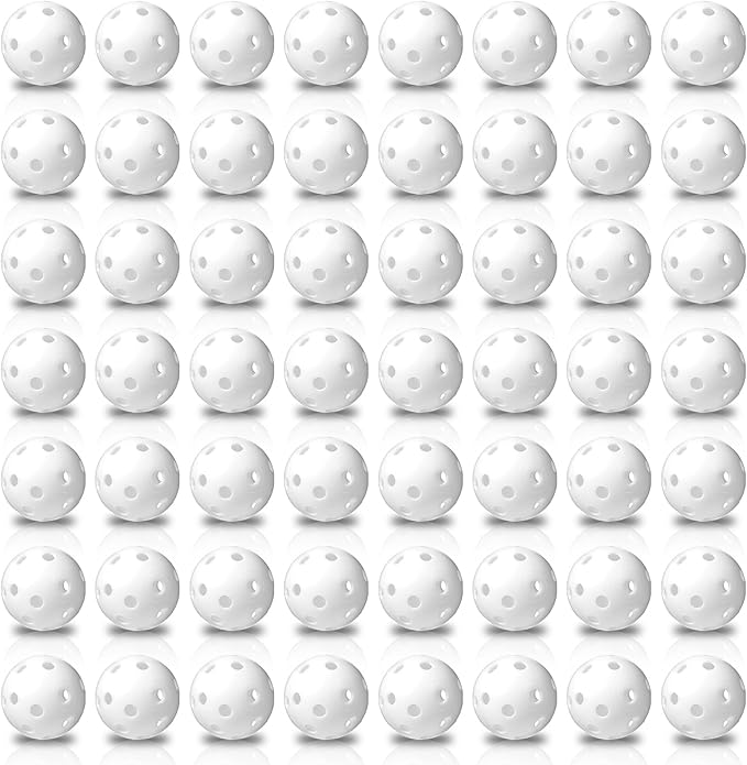 150pcs Practice Golf Balls – 42mm White Plastic Training Balls for Indoor/Outdoor Swing Practice, Driving Range & Backyard Use
