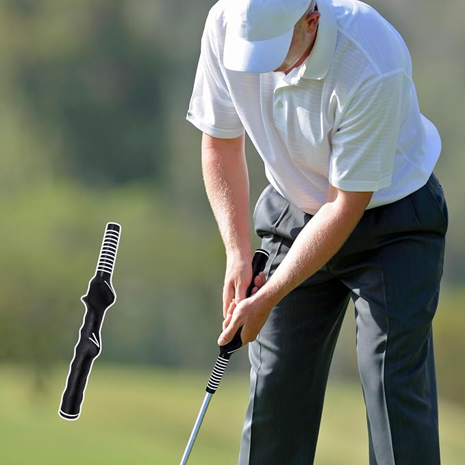 Golf Swing Training Grip, Right-Hand Golf Club Grip Trainer, Golf Practice Grips for Beginner Learn Correct Grip Posture