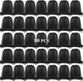 KUUQA 80Pcs Black Drawstring Backpack Bag Sack Drawstring Bags Bulk String Bags Storage Bags for Sport Gym Traveling