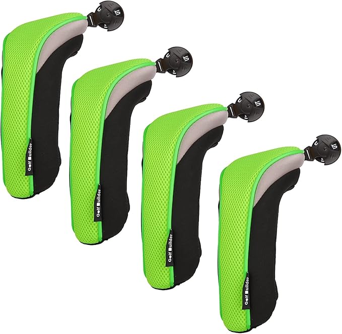 Sword &Shield sports Golf Hybrid Club Head Covers Set of 4 with Interchangeable No. Tag UT Cover