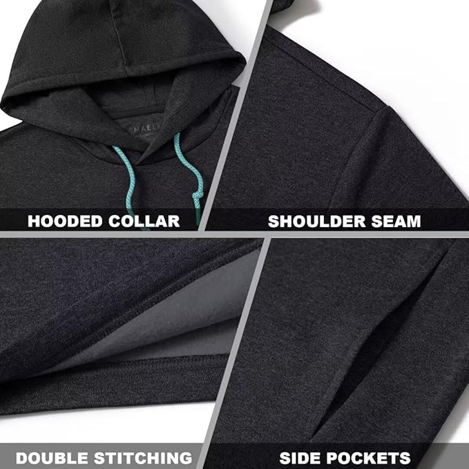 Hoodies for Men Golf Fleece Hooded Sweatshirts Dry Fit Athletic Lightweight Casual Midlayer Mens Hoodies Pullover