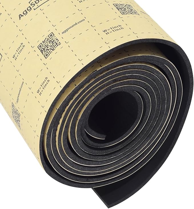 Sound Deadening Mat 157mil(4 mm) 18sqft - Closed Cell Foam Car Sound Deadening Material - Self-Adhesive Hood Insulation Heat Shield Auto Sound Dampening