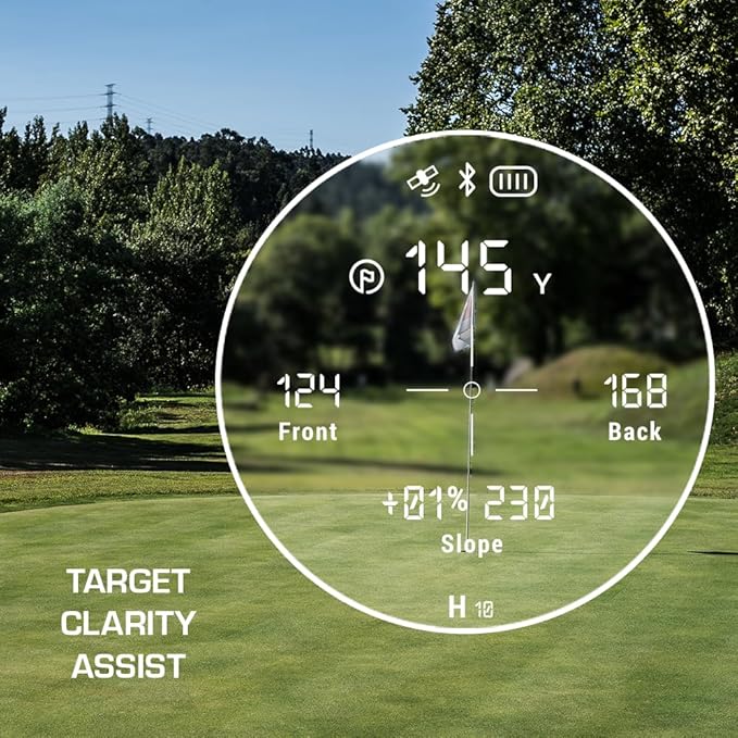 Lazer+ Golf Range Finder, Smart Slope Control, Integrated GPS, Magnetic Mount, 1300 Yards, FBC Distances, 42,000+ Courses Pre Loaded, Find My Device, Pin Lock Assist, Tournament Legal, Waterproof
