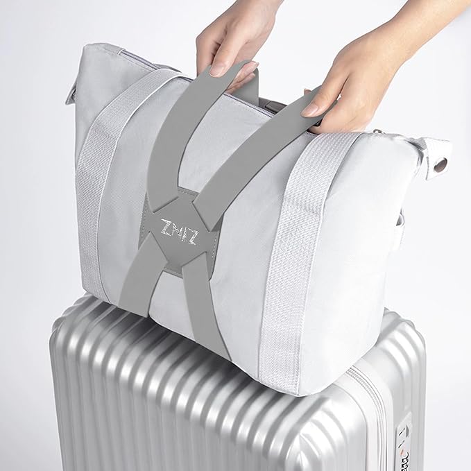 ZINZ Luggage Strap, High Elastic Suitcase Belt Adjustable Bag Bungees for Easier Travel，Gray