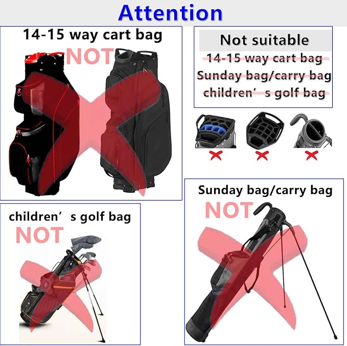 Golf Bag Cover/rain Cover Durable 1680D Nylon Waterproof and dust Cover fits Most 8.5-9 inch Golf Bag/Golf Stand Bag,Golf Gift for Man/Woman Golfers