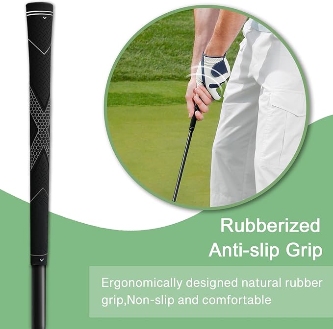 HVY Golf Swing Trainer,Golf Swing Training Aid for Improve Strength Tempo Balance and Flexibility,Golf Warm-Up Stick for Indoor&Outdoor Practice Chipping Hitting Golf Training Aid