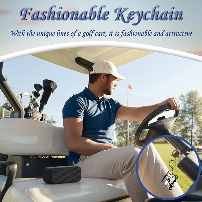 Golf Cart accessories Keychain，Keys To The Golf Cart Accessories Retro Metal Keychains for Golf Lovers Players