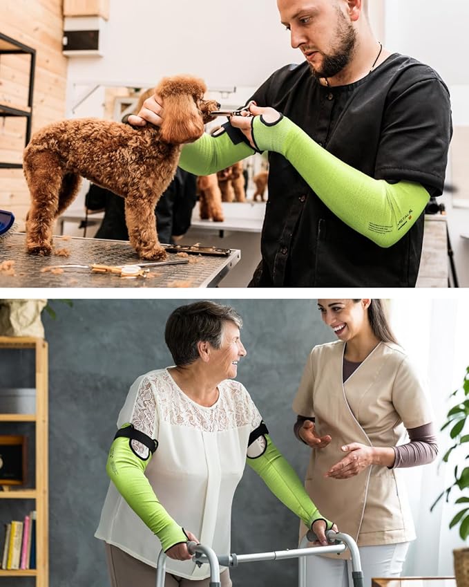 Ultra-Comfort Cut Resistant Sleeves for Thin Skin and Bruising, Cooling Protective Arm Sleeves for Gardening, Farming, Yard