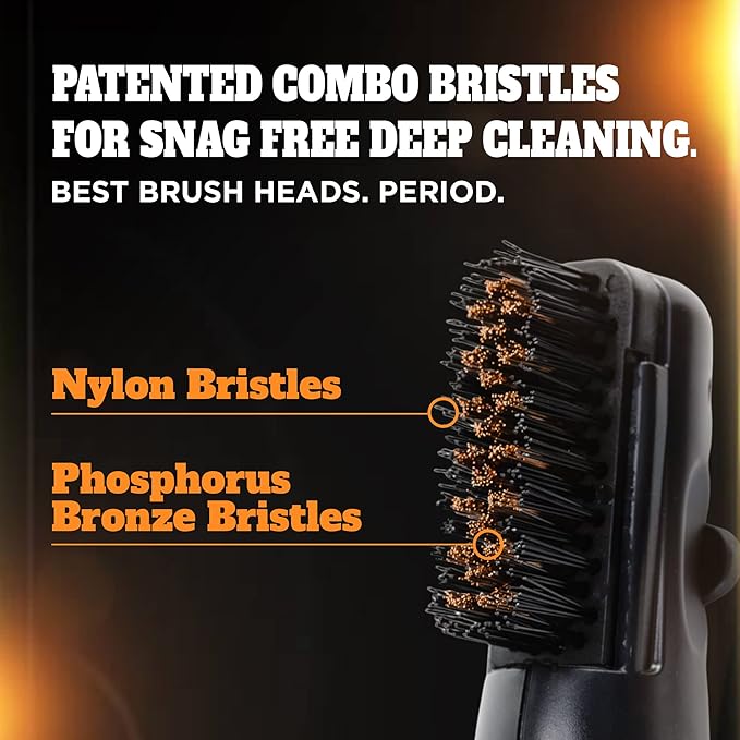 Frogger BrushPro Latch-It Golf Club Cleaner, Ergonomic Grip and Latch-it Magnet - Professional Golf Club Brush and Groove Cleaner for Golfers