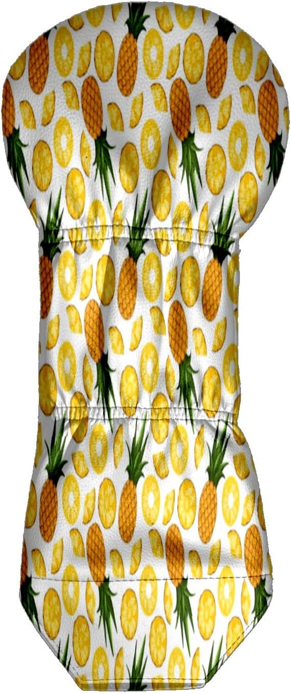 Golf Club Head Cover Waterproof Leather for Driver & Fairway Wood, Driver Headcovers, Golf Accessories for Men Women, Anti-Scratch, Golf Gift for Golfers, 1/3/5 Wood Cover Yellow Sunflowers Bee