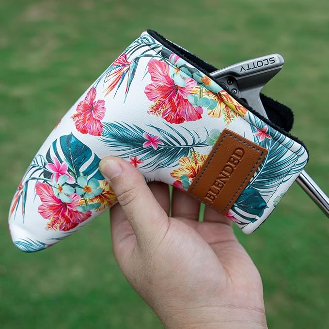Golf Club Covers Driver Covers Fairway Wood Headcover Hybrid Cover Leather Mallet Putter Covers Blade Headcovers Golf Head Covers for Most Brand