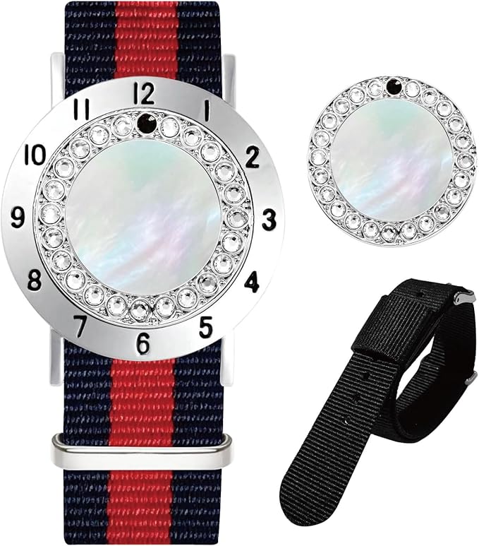 Golf Ball Marker with Golf Stroke Counter Bracelet, Pearl Crystal Ball Marker, Golf Accessories, Golf Gifts, Golf Counters for Women