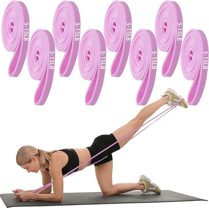8 Pcs Resistance Bands Pull up Bands Pull up Assistance Bands Exercise Workout Bands for Working Out Muscle Training Physical Therapy Muscle Training Men and Women