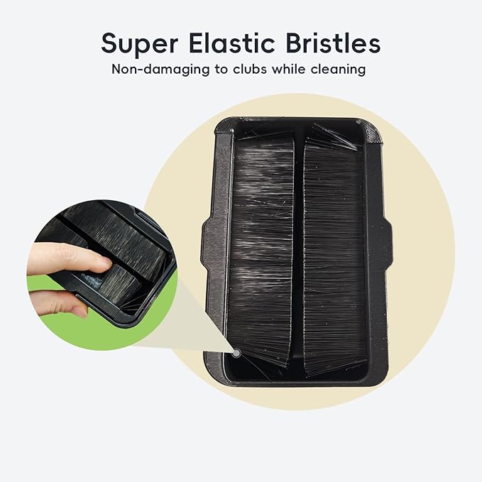 Golf Cart Club Cleaner, General Golf Club Cleaner for Golf Carts, Strong Nylon Bristles, Easy to Clean and Install