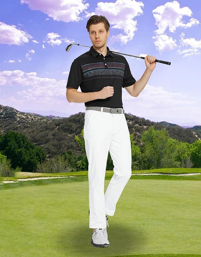 M MAELREG Golf Pants Men Quick Dry - 30"/32"/34" Stretch Lightweight 5 Pockets Water-Resistant Casual Mens Dress Pants