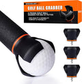 3-Prong Golf Ball Grabber for End of Putter, 3PCS / 5PCS Premium Golf Ball Retriever for Putter,Golf Ball Picker Upper for Quick Installation