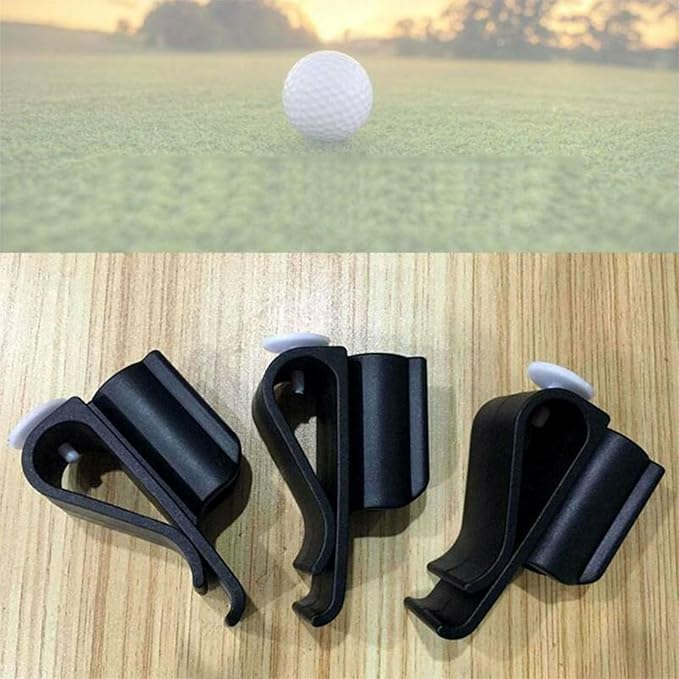 7PCS Black Golf Putter Clip,Golf Bag Pen Holder,Putter Holder,Golf Club Holder,Golf Putter Clip Organizer