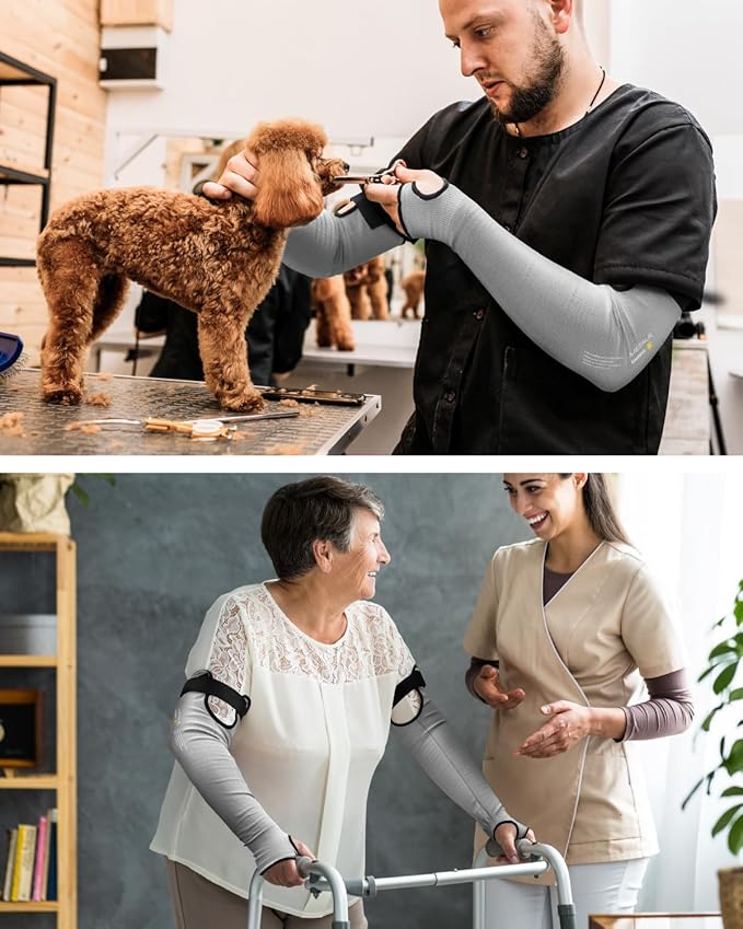 Ultra-Comfort Cut Resistant Sleeves for Thin Skin and Bruising, Cooling Protective Arm Sleeves for Gardening, Farming, Yard