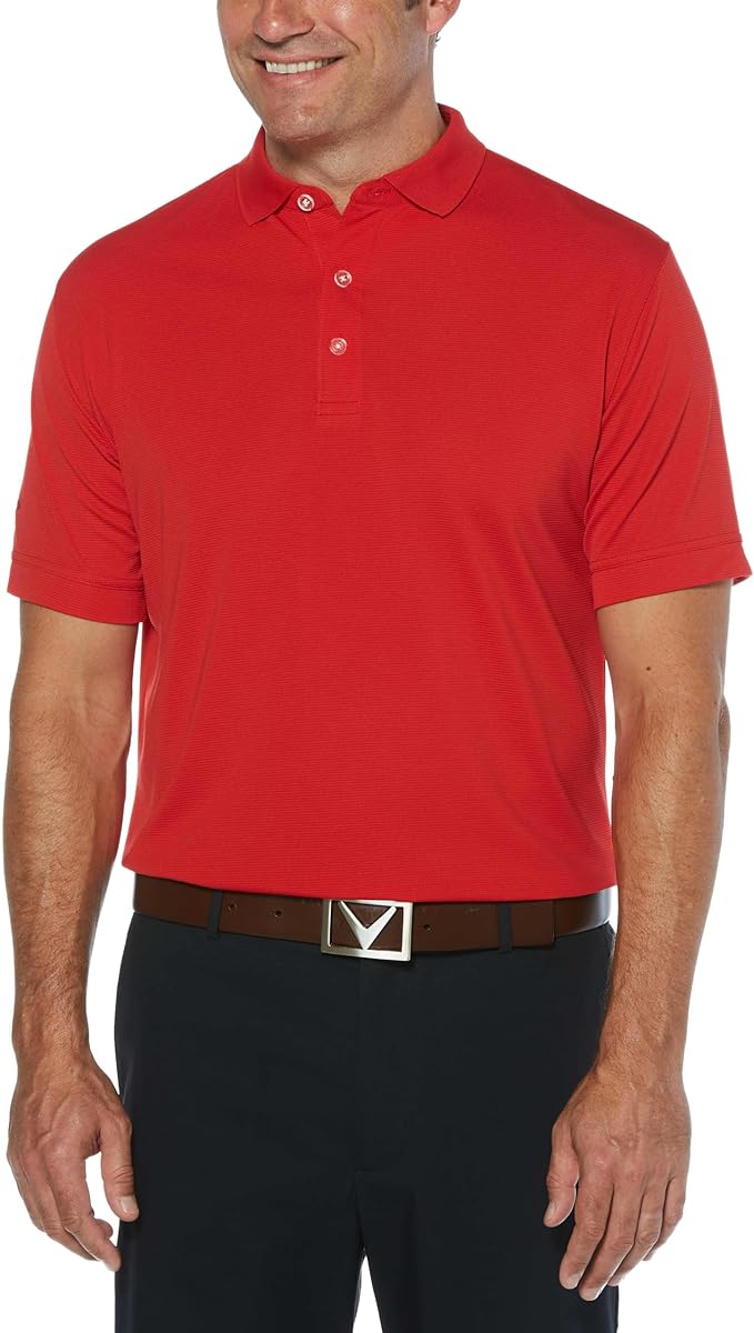 Callaway Mens Short Sleeve Ottoman Performance Golf Polo