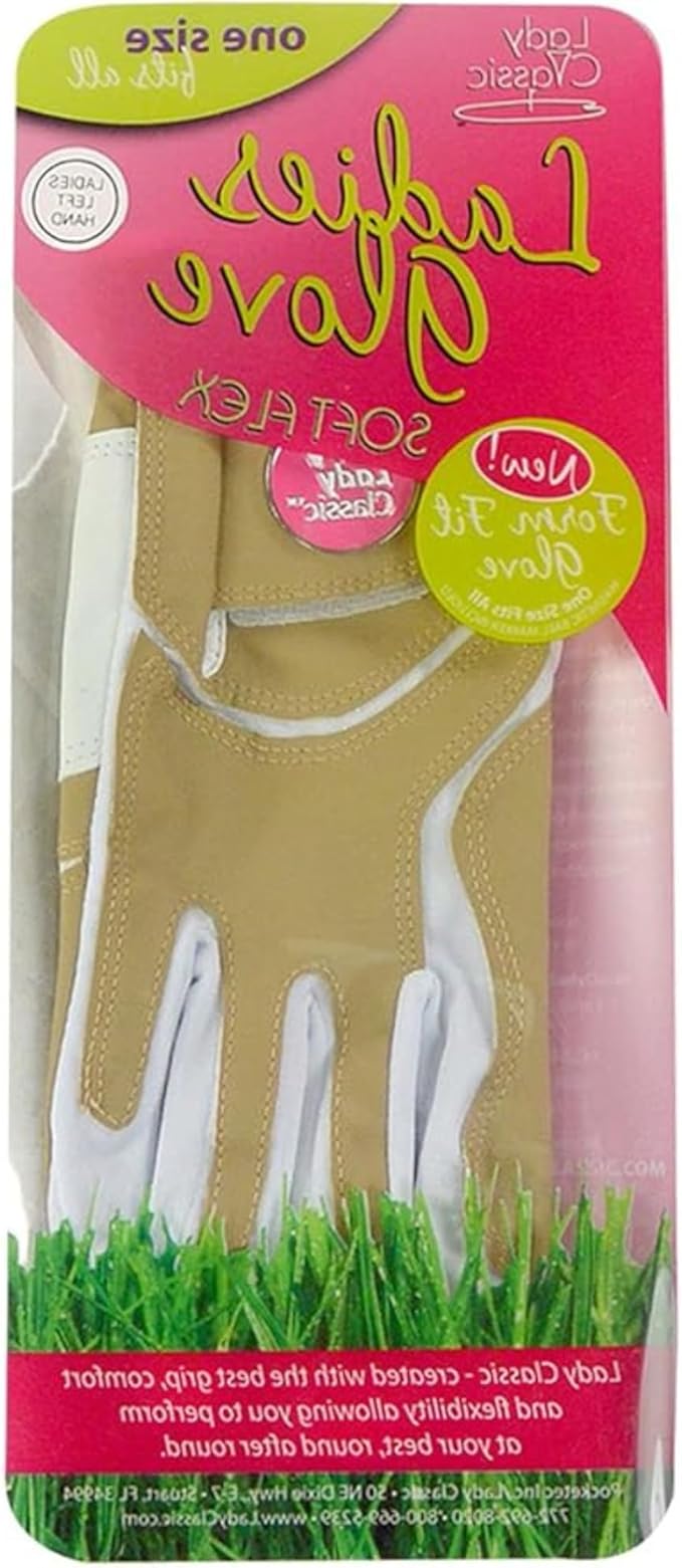 Women's Soft Flex Golf Gloves with Magnetic Ball Marker with Removable Golf Ball Marker- Right Hand