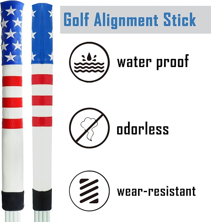 Golf Alignment Stick Cover Case Holder Hold at Least 3 Sticks