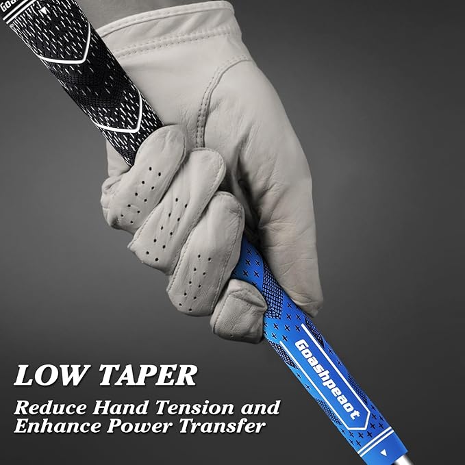Cross Cord Golf Grips 13 Pack with Golf Grip Kit，Premium Hybrid, Anti-Slip Golf Club Grips, High Feedback & All Weather Performance Golf Grips