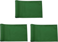 3-Piece 9 x 6 Inch Green Golf Flags with ABS Sleeve, 420D Nylon, Portable, Waterproof, Suitable for Backyard, Garden, Golf Course