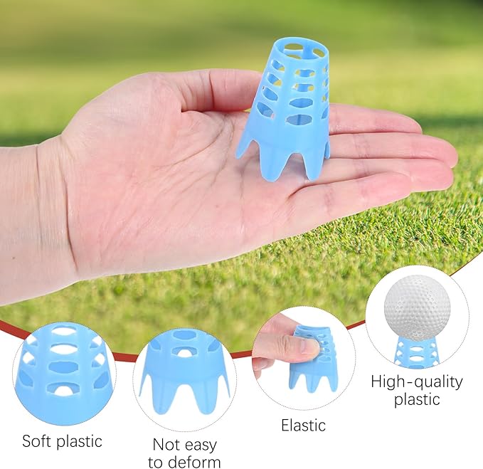 Golf Simulator Tees - Plastic Golf Tees Use for Home & Outdoor & Indoor Driving Range & Winter Turf