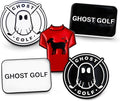 Ghost Golf Ball Markers, 5-Pack - Magnetic Ball Marker Tool for Hat Clip or Divot Tool - Cast Stainless Steel - Cool Golf Accessories & Must Haves for Putting Green - Gifts for Men Golfers