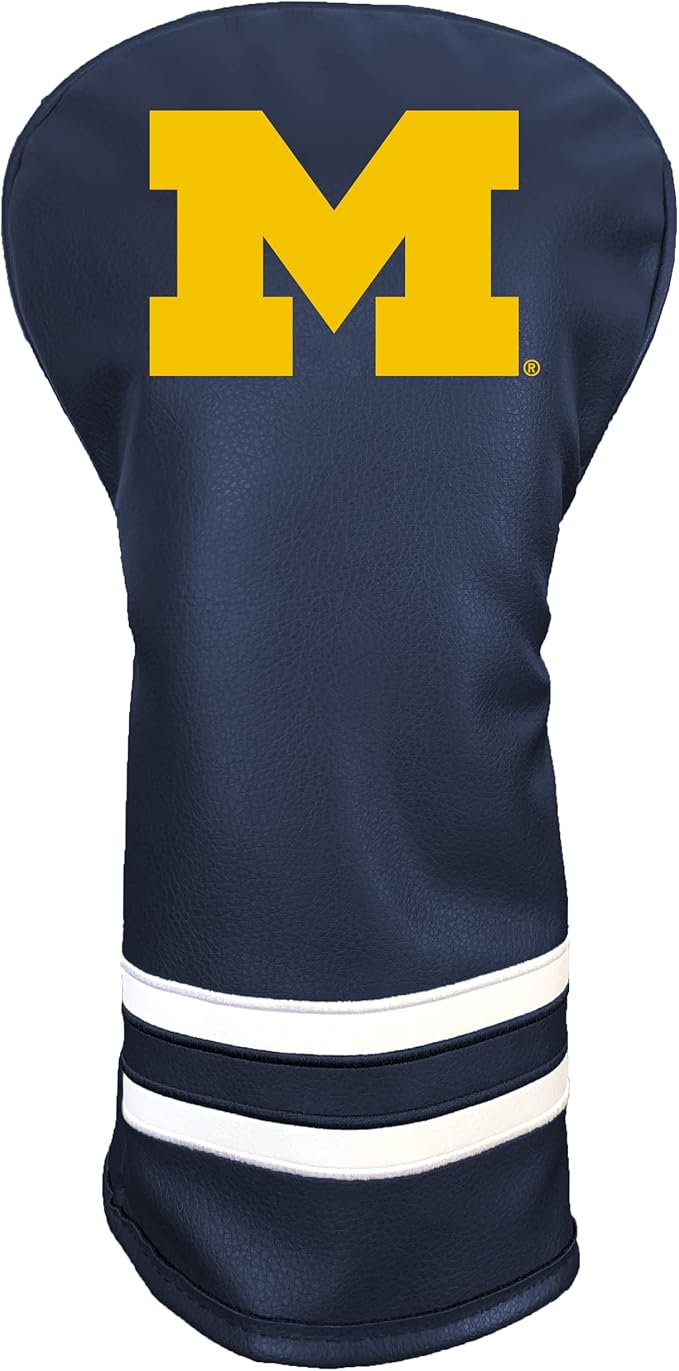 Team Golf NCAA Vintage Driver Golf Club Headcover (Printed), Form Fitting Design, Retro Design with Fleece Lining for Extra Club Protection