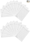 PATIKIL Golf Score Sheet, 20 Sheets 6 x 3.9 Inch Golf Scorecard Record Score Keeper Card for Tracking Score Record Tools Outdoor Golf Club Accessories, White