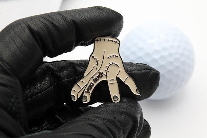 Funny Golf Ball Marker + Premium Magnetic Hat Clip | Unique Gift for Men & Women Golfers | Hilarious Golf Accessory for Any Golfer | NEW Designs!