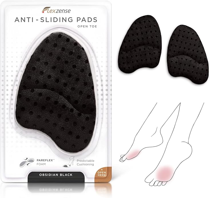 Anti-Sliding Pads Open Toe | Maximum Cushioning and Reduce Foot Slip | 1 Pair