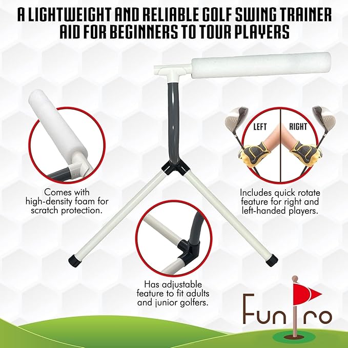 Slice Corrector Golf Swing Trainer - Golf Training Aid for Beginners & Pros - Lightweight and Portable Practice Tool and Accessories - Great for Gifts