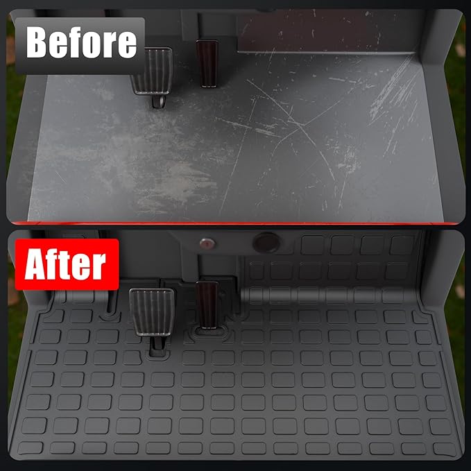 Floor Mats Compatible with 2017-2025 Yamaha Drive2 and UMAX Rally TPE All Weather Guard Protector for 2024 Drive2 Accessories