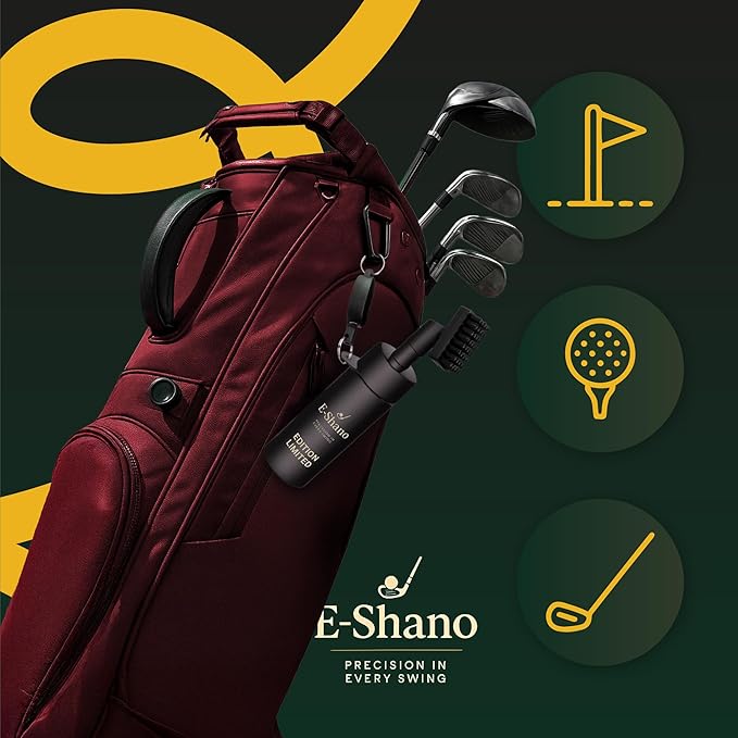 Golf Club Cleaner Brush with Water Spray-2-in-1Groove Cleaner, Ultra Strong Magnetic Clip, Advanced Leak-Prof Spray System