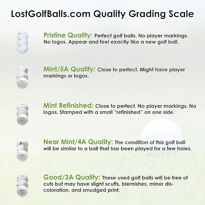 LostGolfBalls - e6 Golf Balls in Mint Condition, AAAAA Quality, Recycled Used Golf Balls, Best Value Golf Balls, White