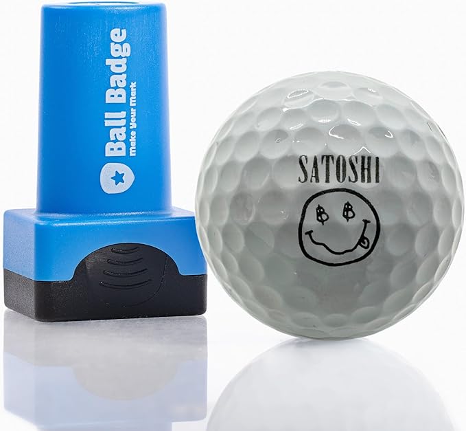 Ball Badge - Golf Ball Stamp (The Icon Series), Golf Ball Marker, Reusable Golf Ball Marking Tool to Identify Golf Balls