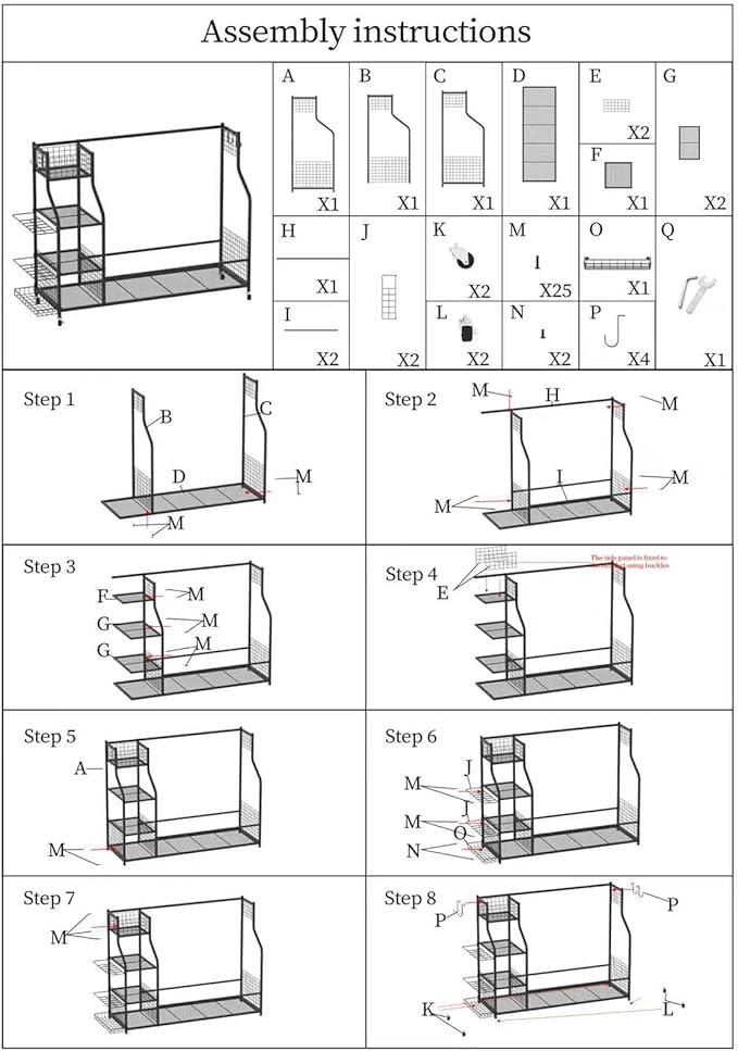 Hcduvso 4 Golf Bag Organizer Garage Storage, Golf Storage Stand for Golf Bag Accessories, Golf Bag Storage Stand and Other Golfing Equipment Rack, Extra Storage Rack for Golf Clubs