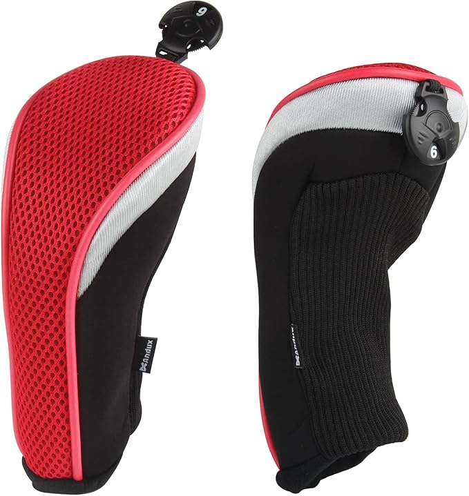 Andux Golf Hybrid Club Head Covers with Dial No. Tag Pack of 3 (All The Same Size)
