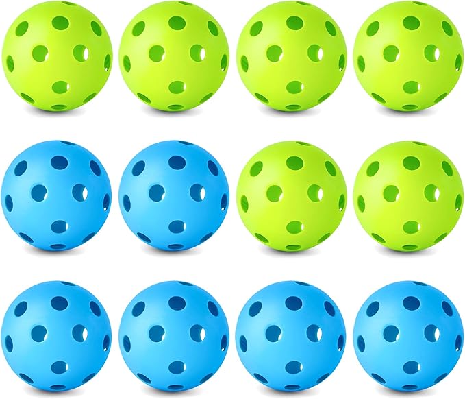Coopay 12/50/100 Pack Baseball Practice Balls Plastic Training Balls Lightweight Hollow Softballs with a Drawstring Bag for Hitting, Baseball Training Indoor Outdoor Use