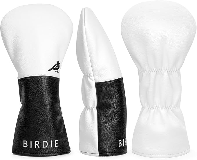 White Black Style Golf Driver, Fairway Woods & Hybrids Headcover Set