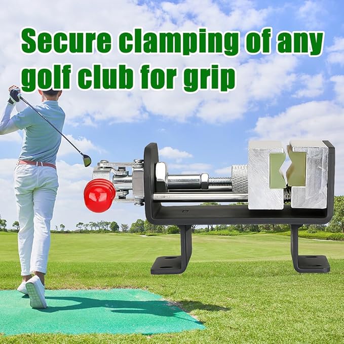 Golf Club Vise Duty Clamp for Precision Shaft and Grip Work Complete Tool for Golf Grip Replacement and Club Customization, Professional Golf Grip Replacement Accessories